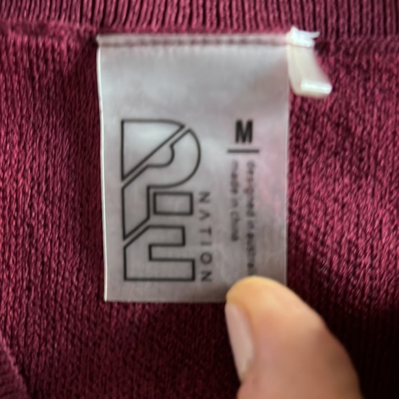 PE Nation long sleeve v neck sweater size M - Picture 2 of 6